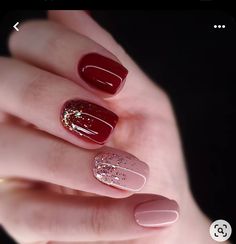 Dusty Rose Nails, Gold Gel Nails, Feather Nails, Unghie Nail Art, Minimal Nails, Work Nails