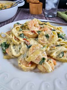 Creamy Tuscan Shrimp Linguine, Creamy Tuscan Shrimp Pasta, Yum Yum Shrimp, Best Shrimp Pasta, Creamy Tuscan Pasta, Healthy Dinner Ideas For Two, Tuscan Shrimp Pasta, Foods Clipart, Creamy Tuscan Shrimp