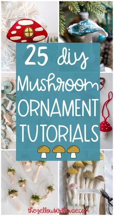 25 diy mushroom ornament crafts for kids to make