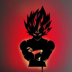 Create the perfect aesthetic in your room with the Vegeta V2 LED Wall Silhouette (DRAGON BALL Z)! Add brightness, color, and life to any room with Shinedere's brand-new wall silhouettes! Perfect for your living room, game room, or your workstation. Each design comes in 20 different bright colors, which you can adjust with all the available effects, including flash and fade! 🈹 It makes the perfect birthday, holiday, or housewarming gift for your otaku friends and family! 🧧 Eco-friendly! The wal Dragon Ball Z Room, Wall Silhouette, Laser Engraved Acrylic, Living Room Game Room, Laser Cut Wood Earrings, Glowforge Ideas, Led Wall Art, 3d Print Ideas, Custom Ipad