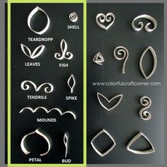 several different types of metal shapes and sizes