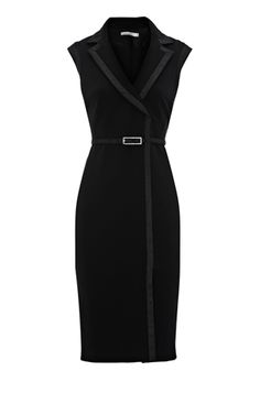 Karen Millen Áo Blu, Black Pencil Dress, Herve Leger, Business Dresses, Office Fashion, Black Sleeveless