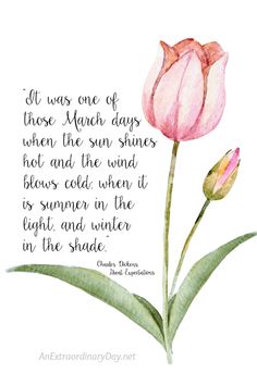 a watercolor painting with a quote on it that says, all was one of those men days when the sun shines plot and the wind blows cold