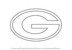 the green bay packers logo is shown in black and white, with an oval shape