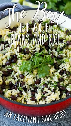 the best black beans and rice an excellent side dish