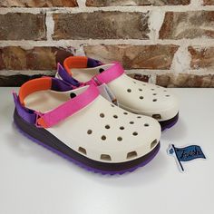 Crocs Classic Hiker Clog Stucco Purple Unisex Outdoor Sandals Men’s Sz 11 Malone. Limited Edition Crocs Hiker Check All Pictures For Details We Will Pack And Ship Out Fast Casual Purple Clogs For Summer, Purple Clogs For Summer Beach, Purple Beach Clogs For Summer, Purple Summer Beach Clogs, Casual Purple Clogs For Spring, Purple Slip-on Beach Clogs, Purple Slip-on Clogs For Summer, Casual Multicolor Platform Clogs, Casual Purple Sandals With Removable Insole