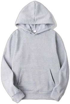 Lined Hoodie, Sports Hoodies, Mode Vintage, Casual Pullover, Casual Hoodie, Grey Hoodie, Casual Sweatshirt, Long Sleeve Casual, Long Sleeve Pullover