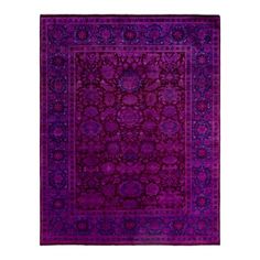 a purple rug on a white background