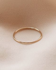 14K Gold Filled Thin Stacking Ring — Priscilla Ma Gold Rings Simple, Hair Jewels, Eyeliner Makeup, Casual Jewelry, Gold Filled Ring, Gold Ring Stack, Jewelry Lookbook, Round Rings, Jewelry Outfit