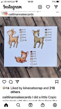 an instagram page with some stickers on it