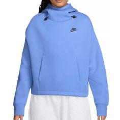 Nike Women's Sportswear Tech Fleece Oversized Hoodie Royal Pulse Color: Royal Pulse Setting The Bar For Premium Warmth And Polished Comfort Since 2013, Tech Fleece Is Entering A New Era. With An Emphasis On Tailored Elegance, This Slightly Cropped Hoodie Has An Easygoing And Elevated Feel. Nike's Premium, Lightweight Fleecesmooth Both Inside And Outgives You Plenty Of Warmth Without Adding Bulk. Blue Nike Hoodie Woman, Nike Tech Blue Fleece, Royal Blue Nike Tech Fleece, Royal Blue Hoodie Nike, Cute Nike Sweatshirts Blue, Nike Tech Fleece Royal Blue, Nike Tech Fleece Set, Entering A New Era, Women's Sportswear