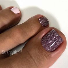 78 Toe Nail Designs To Keep Up With Trends Feb Toe Nails, Homecoming Pedicure Ideas, Pink Pedicure With Design, New Years Toe Nails Ideas, Cool Toe Nail Designs, Pedicure Ideas Pink Glitter, Toenail Colors For Summer Pedicures, Gel Toes Designs, Glitter Pedicure Toenails