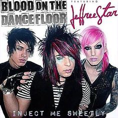 the cover art for blood on the dancefloor album, titled inject me sweet