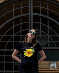 Bees flying around sunflower #SunflowerShirt #SunflowerLoverShirt #SunflowerPrintShirt #FunnySunflowerlovergift #SunflowerShirtWomen #LoveSunflower #SunflowerLover #Tshirt #Womenstshirt #Hoodie #Tank #Crewneck #Longsleevetshirt #BaseballTee #Cases #Mugs #Totes #fashion2020 #womenfashion2020 #fashionstyle2020 #Tshirt2020 #tshirtdesign2020 Beautiful Birds, Firefighter, Old Navy, Sunflower, Shirt Dress, Tee Shirts