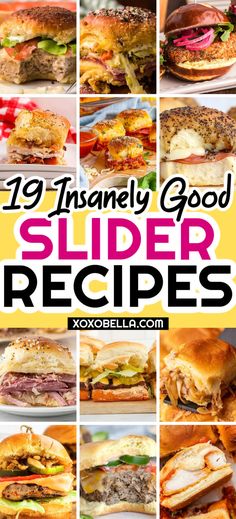 Slider recipes for those who love burgers but in miniature Frisco Melt Sliders, Slider Topping Sauce, What To Serve With Sliders Meals, Slider Boards For Parties, Different Types Of Sliders, Summer Sliders Recipes, Cheeseburger Hawaiian Roll Sliders, Slider Burger Recipes, Hawaiian Roll Slider Recipes