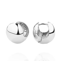 PRICES MAY VARY. Modern Minimalist Design: These 925 sterling silver huggie hoop earrings feature a trendy chunky ball detail, adding a stylish and contemporary touch to any outfit. Premium Quality Material: Made from high-quality 925 sterling silver, these earrings offer exceptional durability and a polished, sophisticated look. Hypoallergenic & Comfortable: Ideal for sensitive ears, these earrings are hypoallergenic, ensuring comfort and preventing irritation even with prolonged wear. Versatil Silver Ball Earrings, Silver Chunky Earrings, 80s Bride, Modern Minimalist Design, Chunky Earrings, Ball Design, Jewelry Lookbook, Silver Stud Earrings, Huggie Hoop Earrings