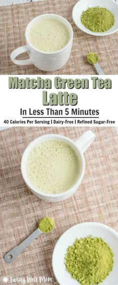 matcha green tea latte in less than 5 minutes - 40 calories per serving