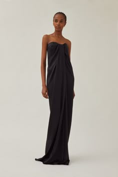 Shop the Leticia Dress by Heirlome | Official Site Moody Cocktail, Unique Black Dresses, 27 Dresses, Greece Wedding, Modern Feminine, Column Dress, Cocktail Attire, Silk Crepe, Clothing Design