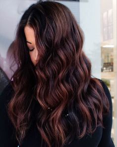 Dark Mahogany Hair Color Dark Mahogany Hair Color, Dark Mahogany Hair, Mahogany Hair Color, Hair Color Mahogany, Mahogany Hair, Hair Color Guide, Brown Hair Shades, Dark Brunette Hair, Copper Highlights