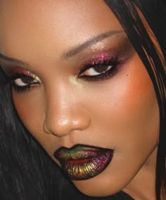 Chrome Makeup, Beauty Moodboard, Makeup Gallery, Alternative Makeup, Pinterest Makeup, Glam Makeup Look, Scarab Beetle, Edgy Makeup