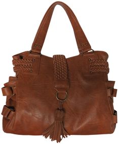 Steve Madden Leather Handbag Cognac Brown New with Tags Magnetic Snap Closure with Flap Interior Zipper Pocket; 2 Interior Slip Pockets Measures approximately 14" (L) x 10" (H) x 5" (W) Inches MSRP $98.00 Our items are authentic; purchased from brand outlet stores and major national retailers.  We are not affiliated with any brand. Brown Handbags, Steve Madden Bags, Satchel Tote, Genuine Leather Bags, Leather Cover, Womens Tote Bags, Cognac, Leather Purses, Steve Madden