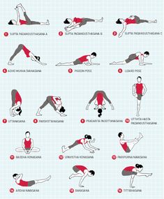 an image of a woman doing yoga poses for beginners to do the same thing