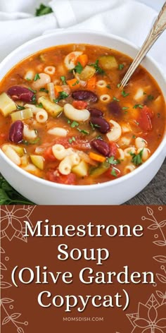 minestone soup with olive garden copycat