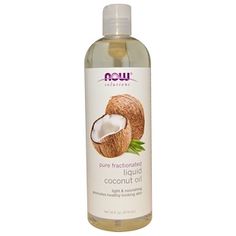 Now Foods, Solutions, Liquid Coconut Oil, Pure Fractionated, 16 fl oz (473 ml) - iHerb.com Coconut Oil Lotion, Liquid Coconut Oil, Coconut Oil Beauty, Coconut Oil For Teeth, Diy Coconut Oil, Coconut Oil For Acne, Coconut Oil Skin Care, Cooking With Coconut Oil, Coconut Oil Recipes