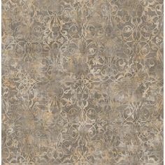 Brilliant Scroll Wallpaper by Seabrook Wallcoverings Scroll Wallpaper, Transitional Wallpaper, Metallic Pattern, Drops Patterns, W Wallpaper, Scroll Pattern, Contemporary Wallpaper, Brick Wallpaper, Damask Wallpaper