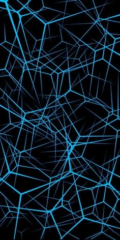 an abstract background with blue lines on a black background that looks like something out of space