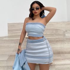 Fitted Light Blue Denim Skirt For Summer, Blue Mini Length Y2k Skort, Blue Mini Skort Y2k Style, Blue Y2k Skort For Spring, Blue Y2k Style Skort For Spring, Y2k Style Blue Skort For Spring, Y2k Blue Mini Skirt, Y2k Style Blue Mini Skirt, Trendy Light Blue Mini Skirt