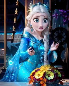 the frozen queen from disney's frozen princess