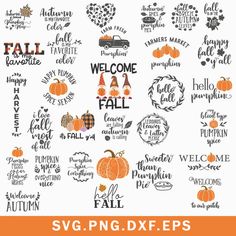 pumpkins and fall svg, dxf files