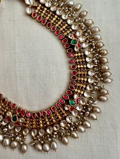 Made to Order – House of Taamara Jadatar Jewelry, Aesthetic Gold Jewelry, Antique Pearl Necklace, Indian Choker, Gold Temple Jewellery, Aesthetic Gold, Inexpensive Jewelry