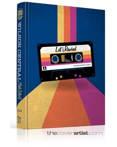 a book with an audio cassette cover on it's front and back covers in different colors