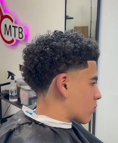 Black Boy Curly Haircut, Mid Taper With Curls, Haircut For Short Curly Hair Men, Burst Taper Fade Curly Hair, 3b Curly Haircut Men, Haircut For Boys Curly Hair, Mid Taper Short Hair, 3c Mens Haircut, Curly Taper Fade Haircut