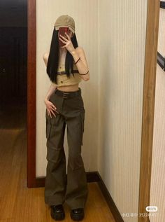 Kpop Stage, Grunge Outfit, Cargo Pants Outfit, Stage Outfit, Outfit Vintage, K Fashion