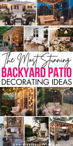 patio decorating ideas Outdoor Patio Oasis Ideas, Romantic Patio Ideas Cozy, Covered Patios Attached To House With Outdoor Kitchen, Back Porch Patio Ideas Farmhouse, Backyard Sunroom And Patio, Chic Patio Furniture, Outdoor Patio Lighting Ideas Backyards, Backyard Patio Fire Pit, Fun Patio Ideas