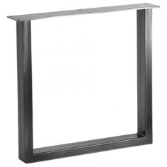 an empty metal frame on a white background