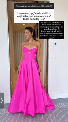 Formal Dresses Hot Pink, Bright Pink Formal Dresses Long, Hot Pink Long Dress Formal, Hot Pink Evening Dress, Hot Pink Formal Dresses Long, Preppy Formal Dresses Long, Bubblegum Pink Prom Dress, Preppy Long Dress, 2023 Prom Dresses Pink