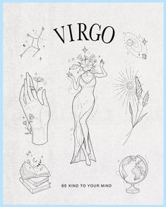 an advertisement for virgo cosmetics with the words be kind to your mind