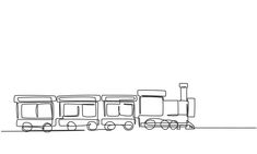 a black and white drawing of a train