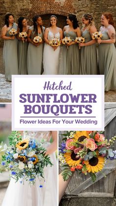 sunflower bouquets for your wedding are the perfect way to add color and flair