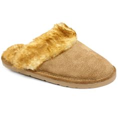 Comfort is key with these women's LAMO scuff slippers.SHOE FEATURES Scuff style SHOE CONSTRUCTION Pig suede upper Fleece lining EVA midsole TPR outsole SHOE DETAILS Round toe Slip-on Padded footbed  Size: XXL. Color: Brown. Gender: female. Age Group: adult. Pattern: Solid. Sheepskin Slippers, Womens Fleece, Outdoor Wear, Slide Slipper, Chestnut, Gender Female, Fashion Shoes, Age Group, Slippers