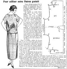 Les Dimanches de la Femme 1923 blouse 1920s Blouse Pattern, 1920s One Hour Dress Pattern, 1920s Daywear Women, 1920s Apron Pattern, Vintage Sewing Patterns Free, Diy Crafts Vintage, Medieval Clothes, Sewing Crafts Tutorials