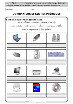 the worksheet is shown for students to learn french