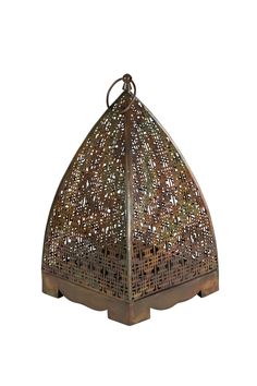 Chatushkosh Antique Copper Lantern - Ten Thousand Villages