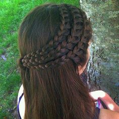 Lace Braids, Dutch Braid Hairstyles, Front Hair Styles, Hair Up Styles, Short Hair Styles Easy, Easy Hairstyles For Long Hair, Half Up, Hair Designs, Bridesmaid Hair