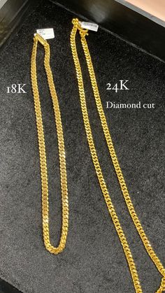 "24K Solid Gold Miami Cuban Link Chain Necklace , Diamond Cut Chain, 26 inches 5.9mm Authentic Gold, Chunky Gold Chain, Men and Women ------------------------------- NECKLACE SPECIFICATIONS: Metal: 24K Solid Yellow Gold Length: 26 inches Width: 5.9mm Clasp Type: Double S Hook Total weight: 84.90 grams > READY TO SHIP!! ------------------------------- Special Note To Our Customers: Your experience as our customer is what we value most. So along with EVERY purchase, you'll also get to enjoy a few Real Gold Chains For Men, Gold Chains For Men Unique, Gold Chain Men, Mens Chains, Authentic Gold, Real Gold Chains, Chunky Gold Chain, Miami Cuban Link Chain