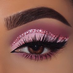 Birthday Eyeshadow, Xv Ideas, Makeup Images, Pink Eye Makeup, Prom 2023, Cap Decoration